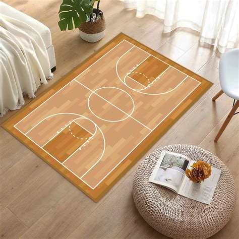 basketball rugs for bedroom|scale basketball court rug.